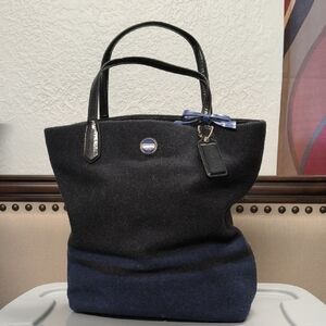 Coach Black and Navy Shoulder Bag